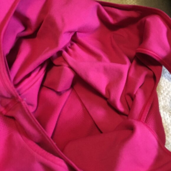 Hot Pink Barbiecore Stretchy Racerback Back Tank Top With Inbuilt Bra - Picture 7 of 11